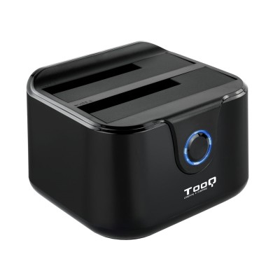 Tooq TQDS-802B Dock Station Doble Bahía HDD Negra