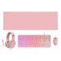 MARS GAMING Combo Gaming MCP-RGB3P 4EN1 Rosa