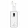 RIVACASE VA2220 Powerbank 20.000 mAh cables blanco