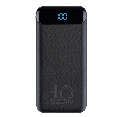 RIVACASE VA2540 (10000mAh) Negro QC/PD 20W, LCD