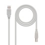 Nanocable Cable USB 2.0 A/M - B/M, Beige, 3 m