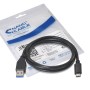 Nanocable Cable USB 3.1 Gen2 10Gbps3A USB-C/M-A/M