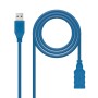 Nanocable Cable USB 3.0, A/M-A/H, Azul, 1 m