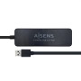 Aisens Hub USB 3.0 tipo A/M-4xtipo A/H negro 30cm