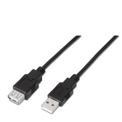 Aisens Cable USB 2.0 tipo A/M-A/H negro 1.0m