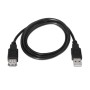 Aisens Cable USB 2.0 tipo A/M-A/H negro 1.0m