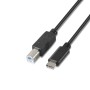 Aisens Cable USB 2.0 3A C/M-B/M Negro 2.0M