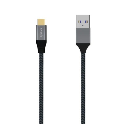 Aisens Cable USB 3.1 Gen2 Alu 3A CM-AM Gris 1.5M