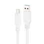 Nanocable Cable USB 3.1 Gen2 USB-C/A 0,5 M Blanco