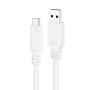 Nanocable Cable USB 3.1 Gen2 USB-C/A 2 M Blanco