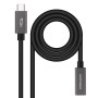 Nanocable Cable USB 3.2 Gen2 USB-C M/H 2 M Negro