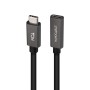 Nanocable Cable USB 3.2 Gen2 USB-C M/H 2 M Negro