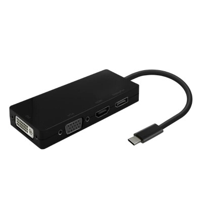 Aisens Conversor USB-C a DP/DVI/HDMI/VGA 15cm