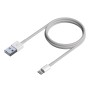 Aisens Cable Lightning-M a USB-A 2.0-M blanco 0.5m