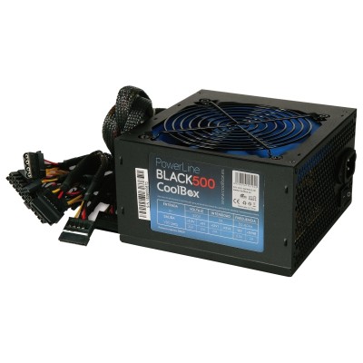 CoolBox Fuente Alim. ATX Powerline Black 500