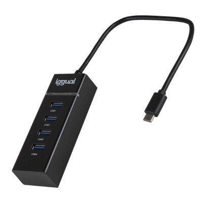 iggual Hub USB 3.0 tipo C x 4 puertos USB-A 3.0