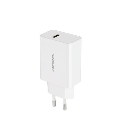 Nanocable Cargador 1 x USB 5V-2.1A Blanco