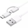 Xiaomi Cable 2 en 1 Usb micro usb/tipo c 1 m