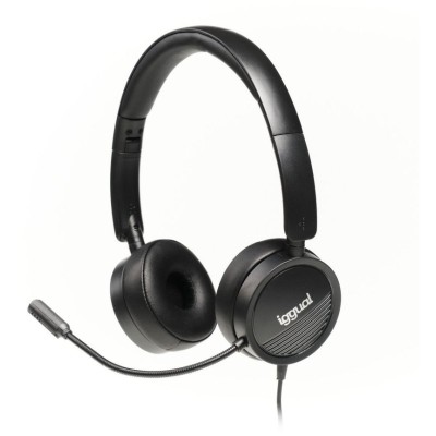 iggual Auriculares con micro Dual Tech USB/3,5 mm