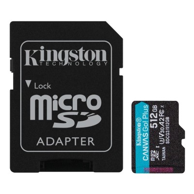 Kingston SDCG3/512GB microSD A2 clase 10 512GB c/a