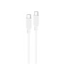 Nanocable Cable USB2.0 3A USB-C/M-M 1 M Blanco